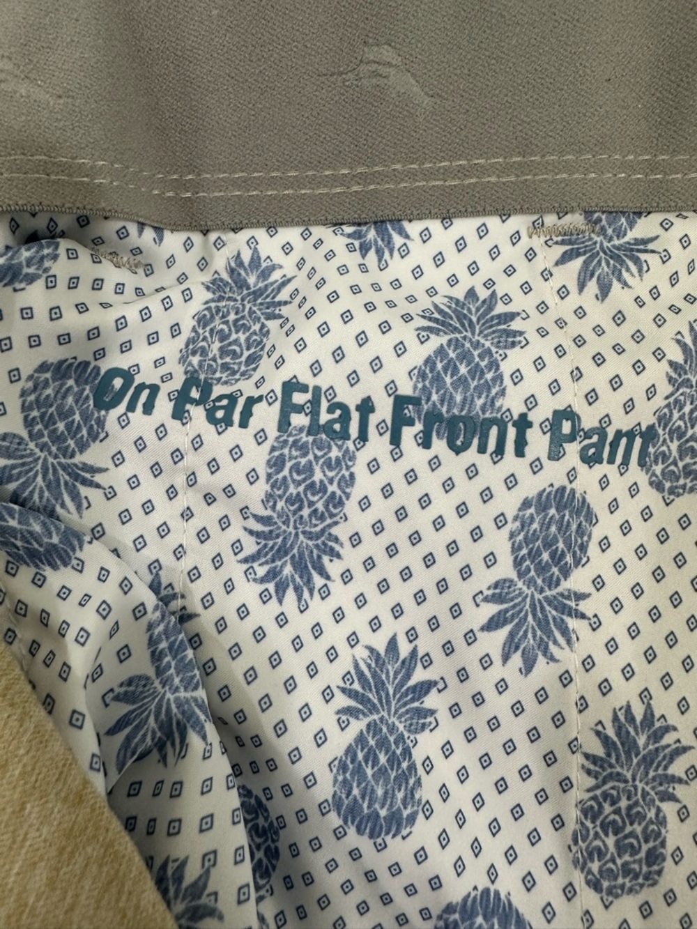 Tommy Bahama On Par Flat Front Pant Men's Tan Chino Pants SZ 36/32 - Picture 8 of 9